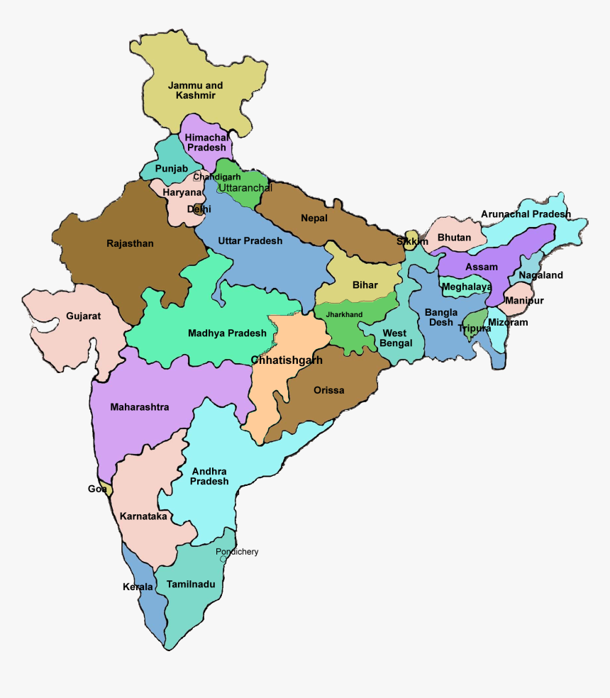 India Map Png Images, Transparent Png, Free Download