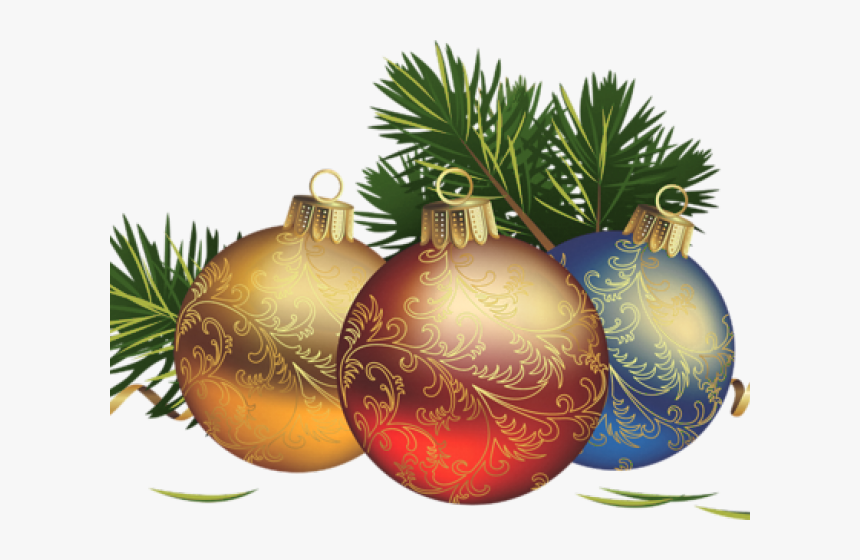 Transparent Corner Ornament Png - Transparent Background Christmas Ball Png, Png Download, Free Download
