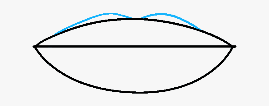 How To Draw Lips Really Easy Drawing Tutorial - Line Art, HD Png Download, Free Download
