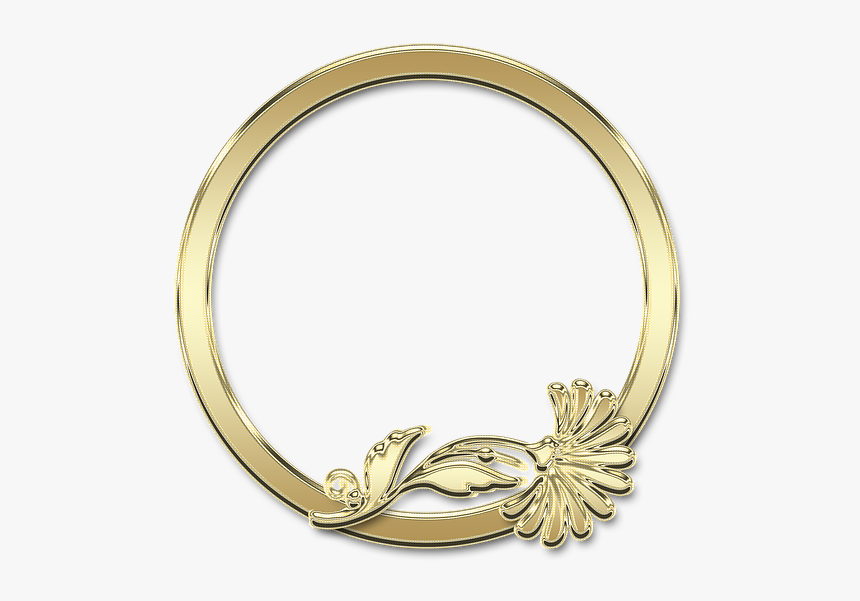 Golden, Jewelry, Luxury, Shining, Ornament, Circle - Circulo Dourado Em Png, Transparent Png, Free Download