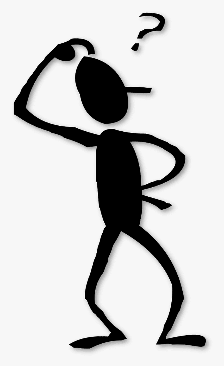 Silhouette Of A Man Thinking - Thinking Man Clipart, HD Png Download, Free Download