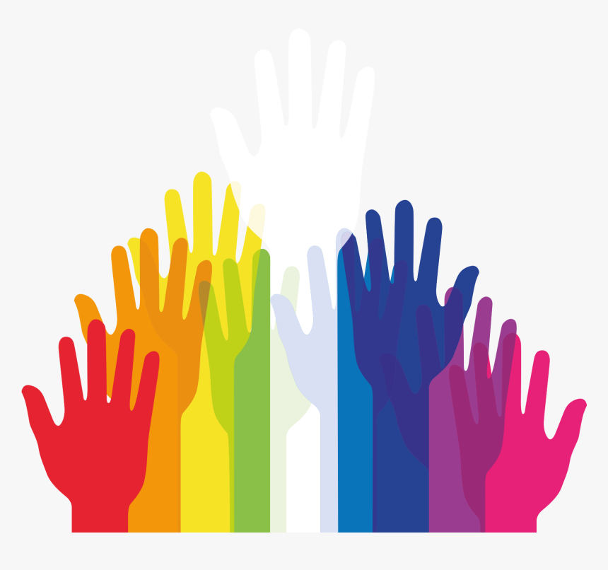 Colourful Hands Png - Clipart Transparent Background Hands Png, Png Download, Free Download