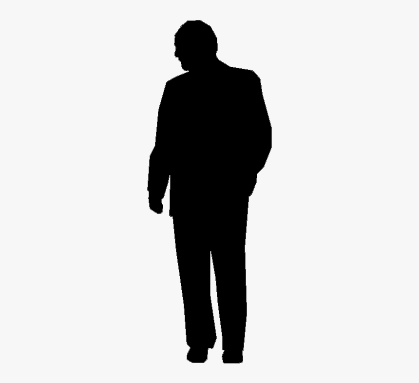 Scale Figures Png - Man In A Suit Silhouette, Transparent Png, Free Download
