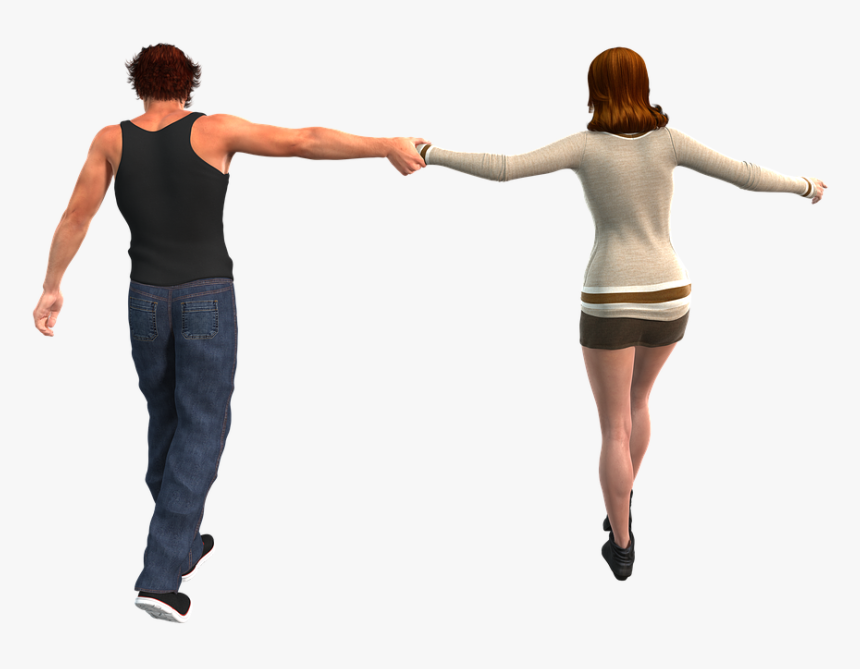 Human Figures Png - Holding Hands, Transparent Png, Free Download