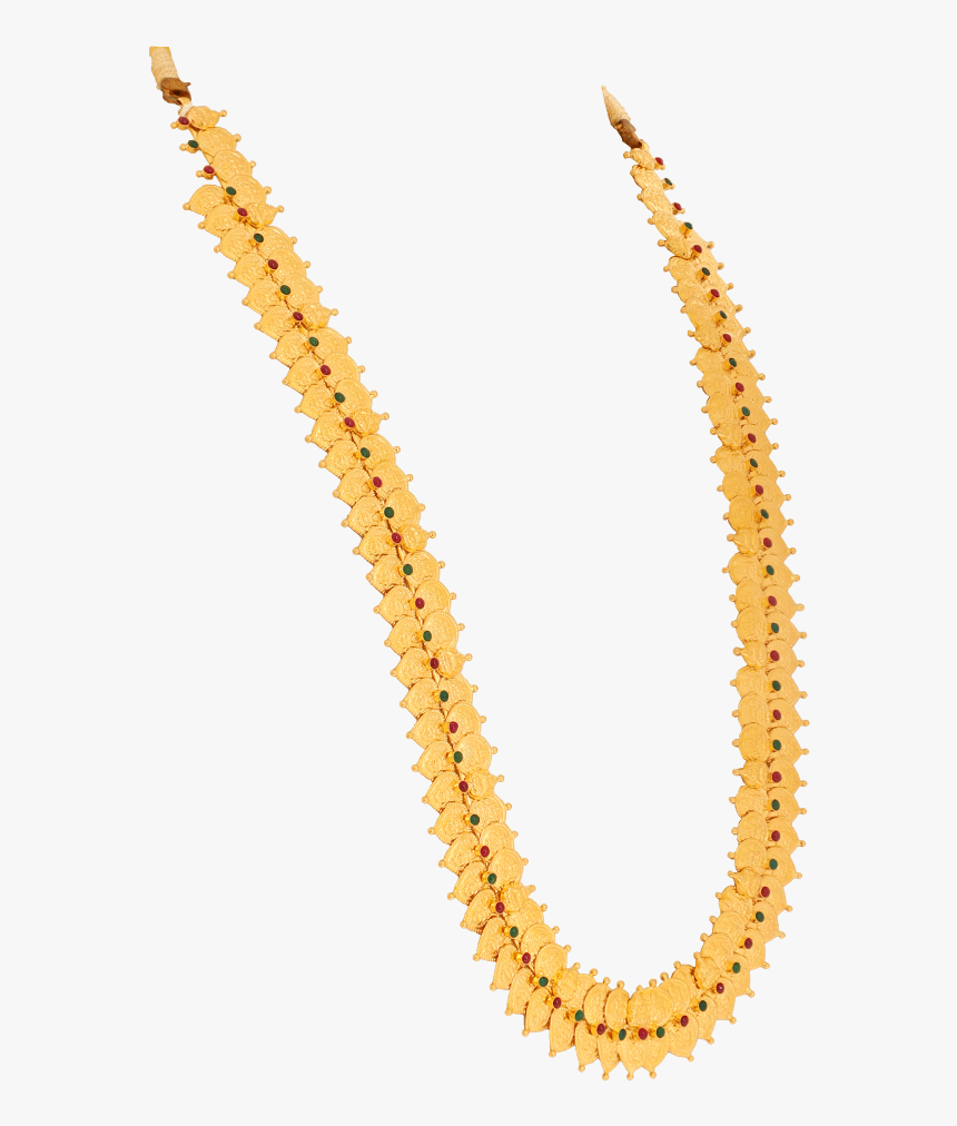 Traditional Double Line Kasu Malai - Necklace, HD Png Download, Free Download