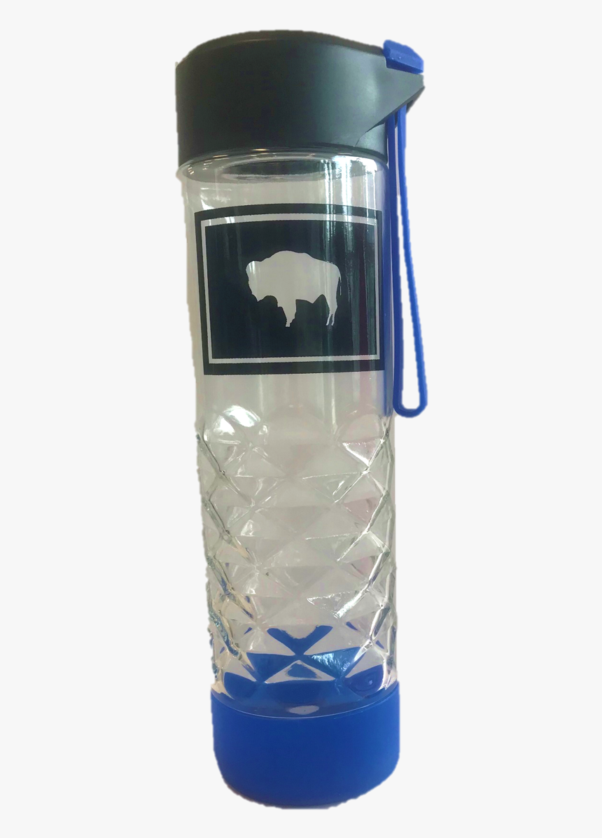 Wyoming Flag Glass Water Bottle - Buffalo Outline, HD Png Download, Free Download