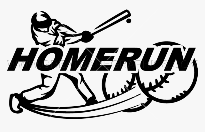 Baseball Home Run Clipart, HD Png Download, Free Download