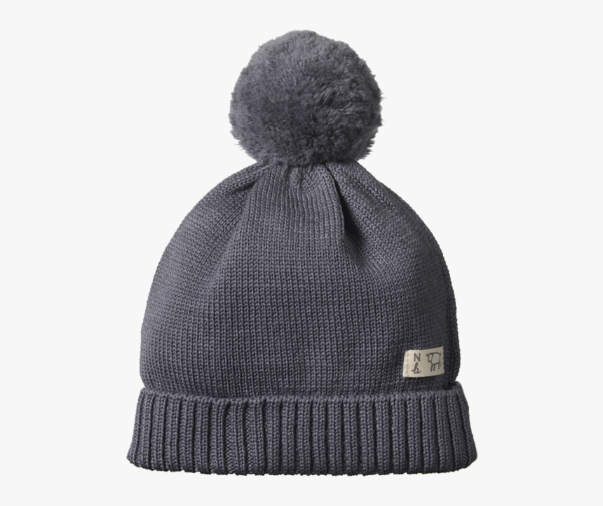 Nature Baby Merino Alpine Pom Pom Beanie In Pebble - Beanie, HD Png Download, Free Download