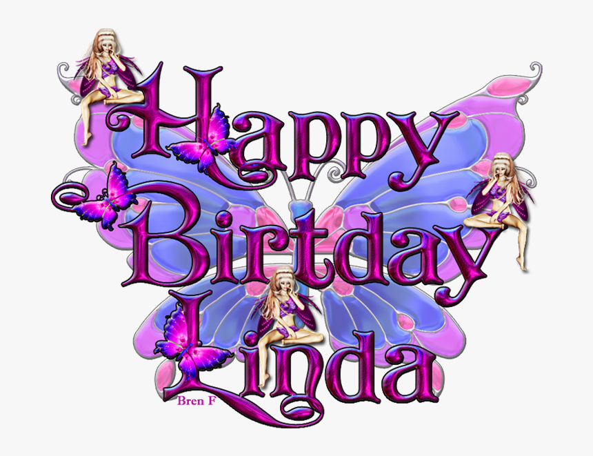 Transparent Birthday Clipart For Facebook - Linda Glitter Happy Bday Linda, HD Png Download, Free Download