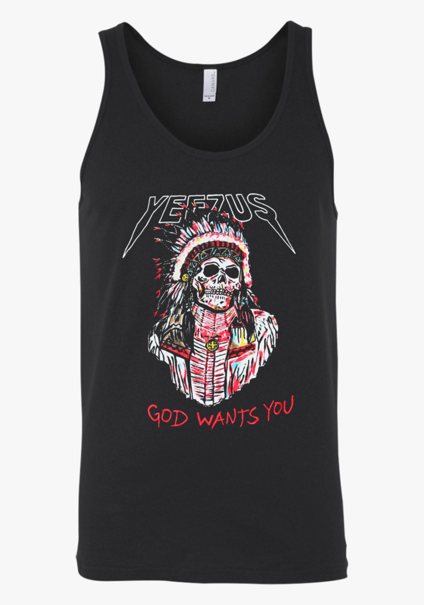 Yeezus Kanye West Color Indian Chief Skull God Wants - Yeezus God Wants You Indian, HD Png Download, Free Download