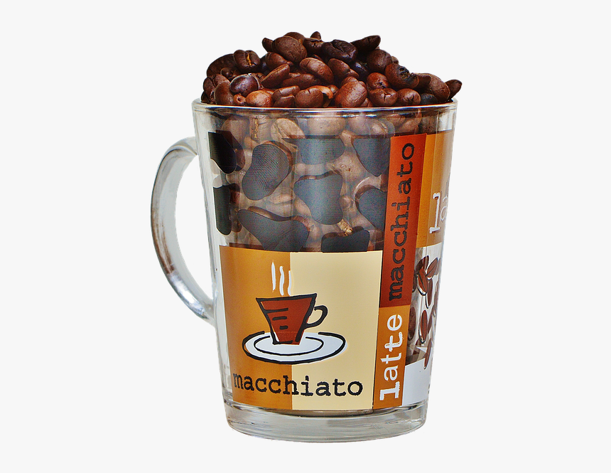 Coffee, Cup, Glass, Coffee Cup, Beans, Coffee Beans - Coffee, HD Png Download, Free Download