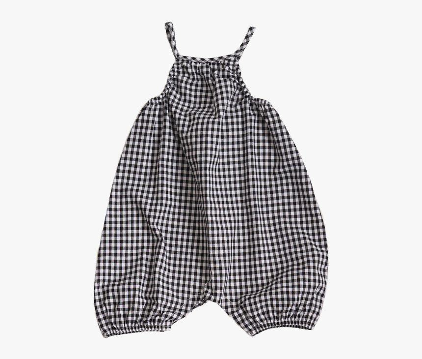 Belle Enfant Baby Girl Sleeveless Romper In Navy Gingham - Pattern, HD Png Download, Free Download