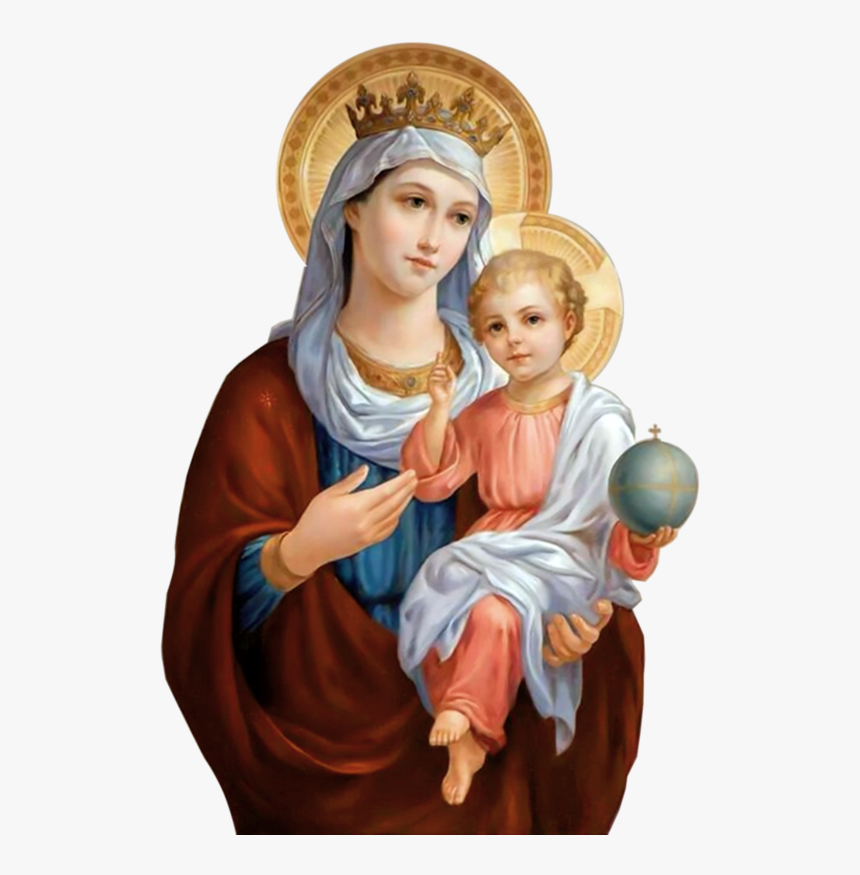 Catholic Child Veneration Of Church Jesus Queen Clipart - Blessed Mother Virgin Mary, HD Png Download, Free Download