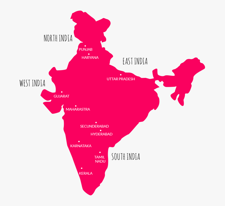 Map Of India In Grey, HD Png Download, Free Download