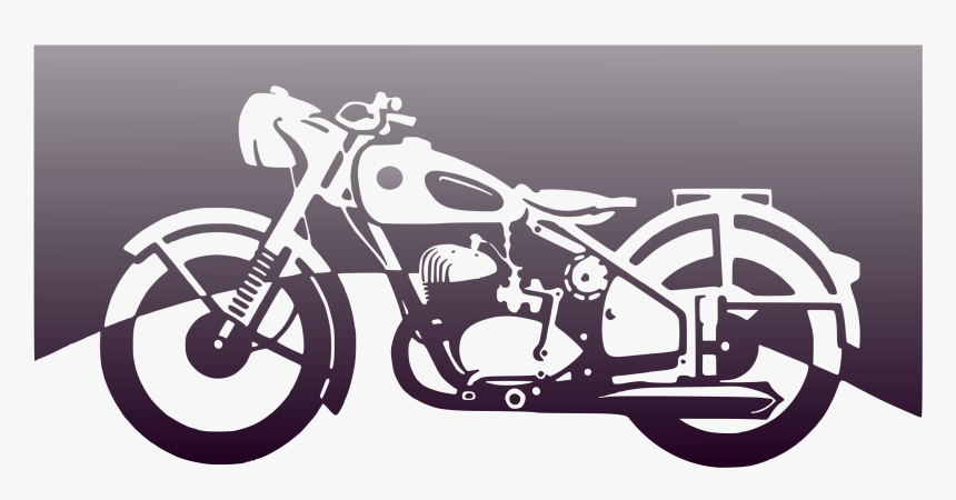 Motorbike Of The 1950ies Clip Arts - Harley Davidson Motorcycle Clip Art, HD Png Download, Free Download
