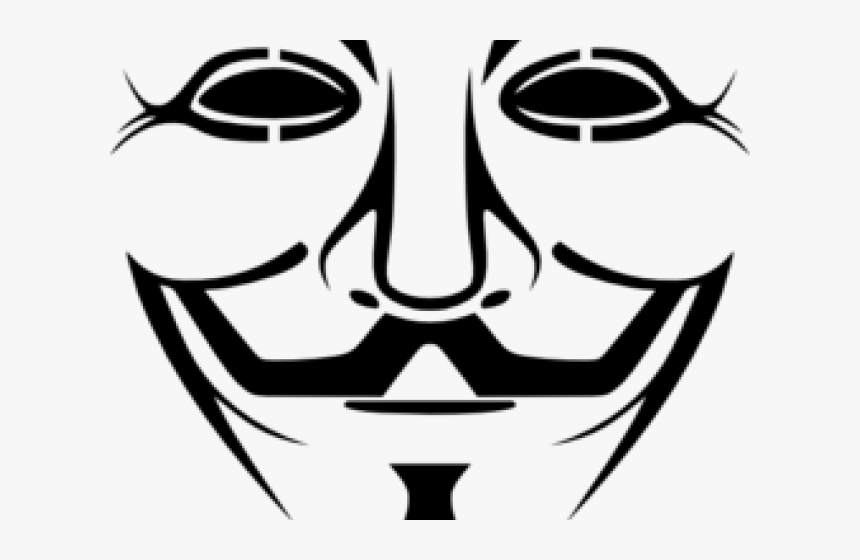 Joker Clipart Svg - Guy Fawkes Mask, HD Png Download, Free Download