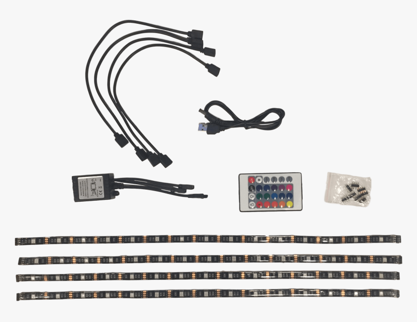 4 Strip Usb Mood-light - Sata Cable, HD Png Download, Free Download