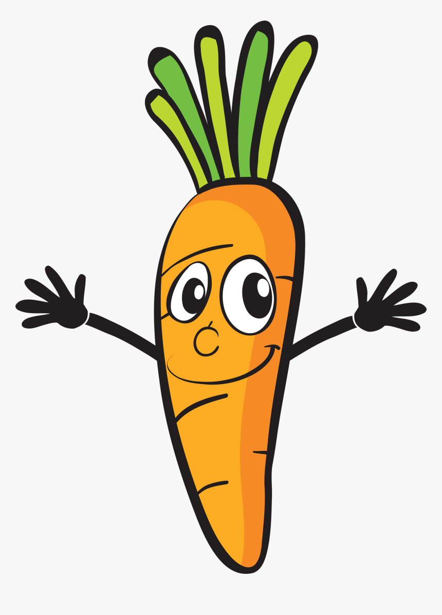 Carrot Cartoon Royalty-free Clip Art - Transparent Background Carrot Cartoon, HD Png Download, Free Download