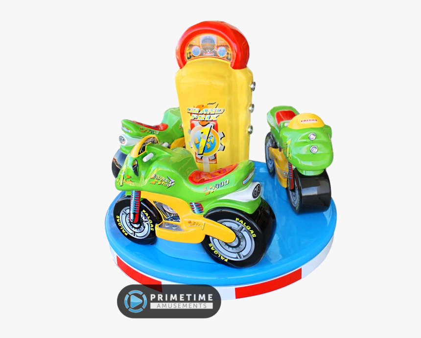 Carousel Grand Prix Motorbike Model By Falgas - Kiddie Ride Grand Prix Carousel, HD Png Download, Free Download