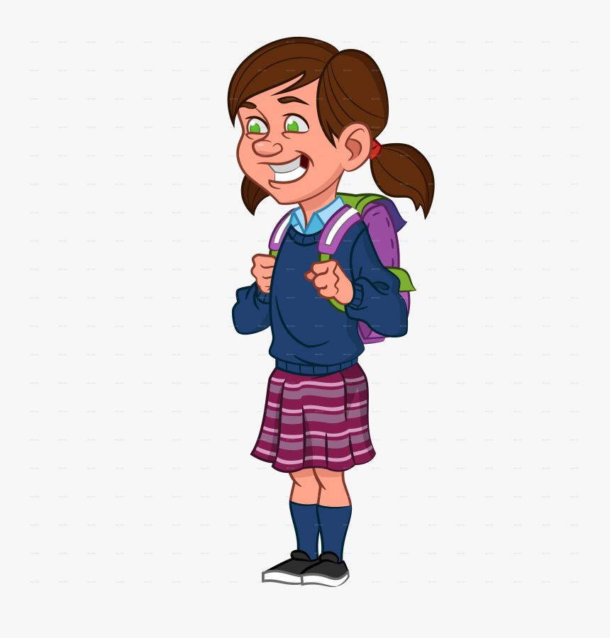 Clipart Student Listening - High School Girl Clipart, HD Png Download, Free Download
