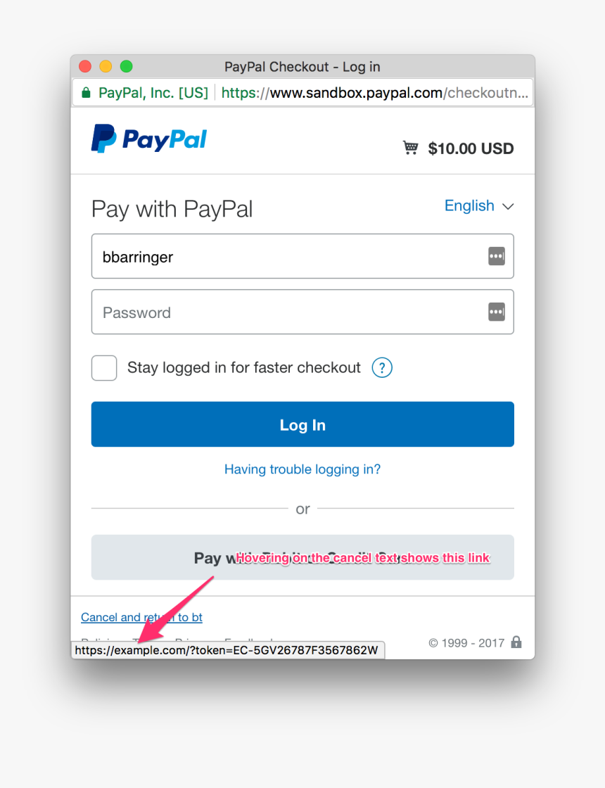 Example - Paypal Return To Merchant Button, HD Png Download, Free Download