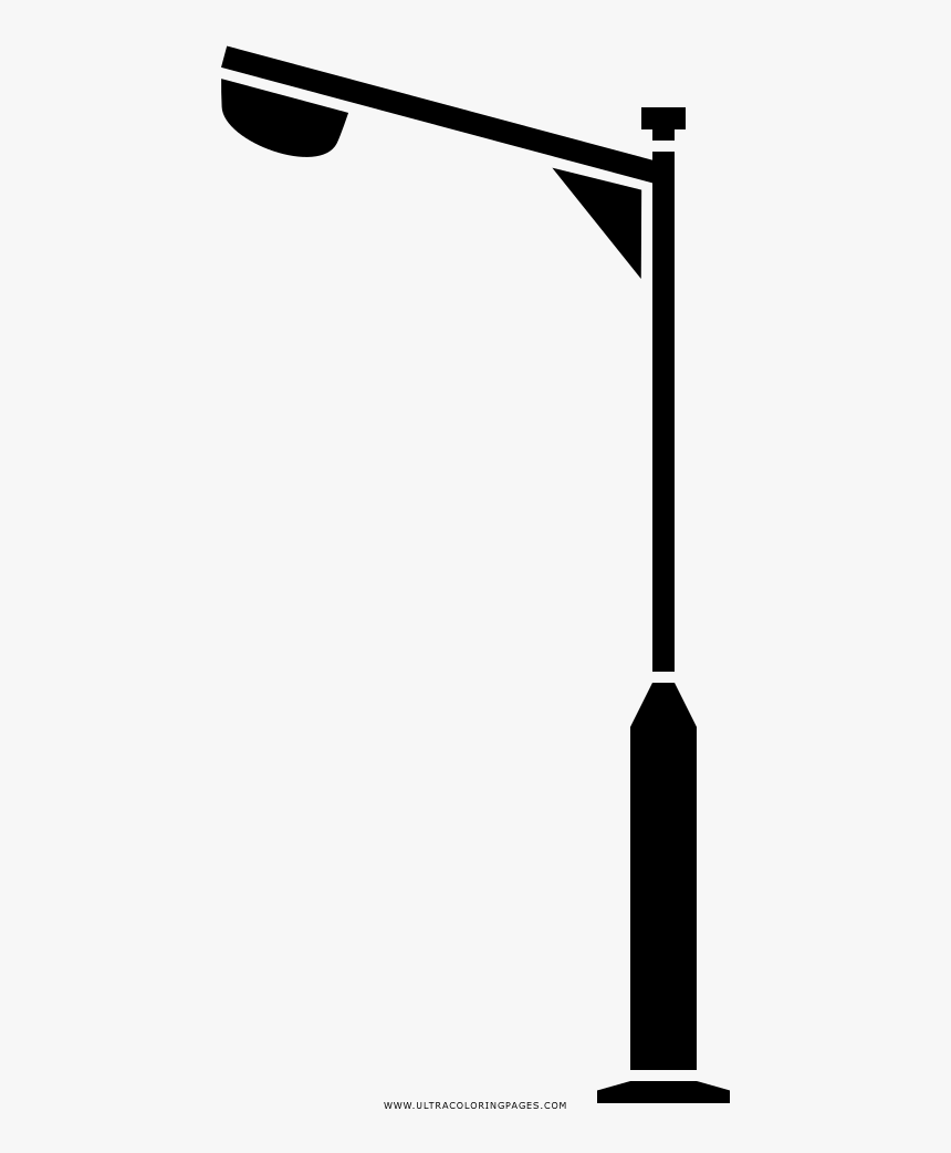 Street Light Coloring Page - Street Light Clipart Png, Transparent Png, Free Download