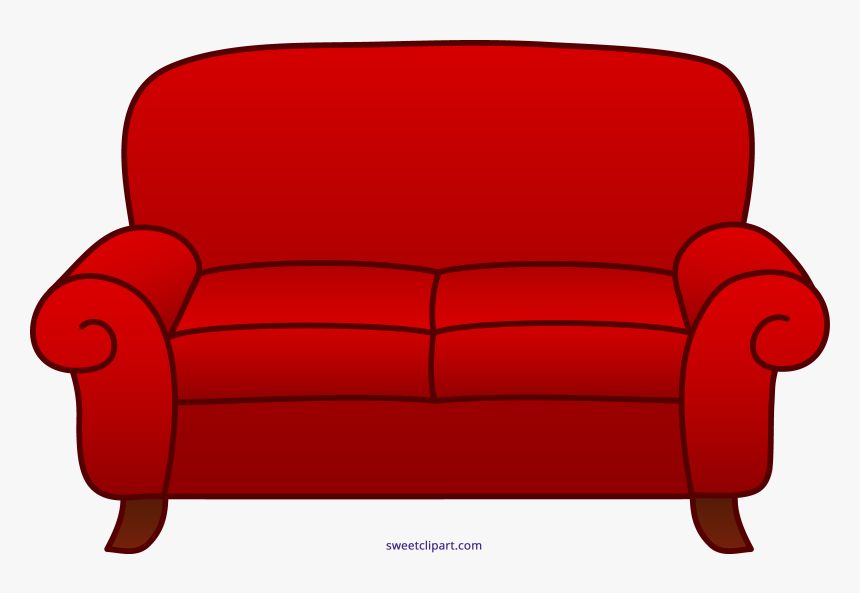 Sofa Red Clipart Sweet Clip Art Png Sofa Clipart Transparent Png Kindpng