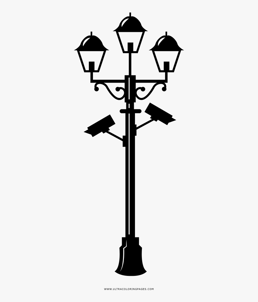 Street Light Coloring Page - Street Light, HD Png Download, Free Download