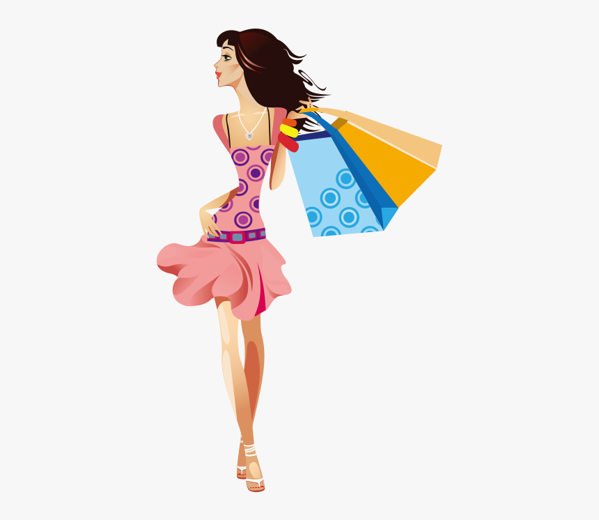 Girl Clip Art Fashionable - Fashion Style Clipart Transparent, HD Png Download, Free Download