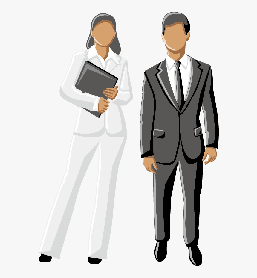 Men Clipart Business Woman - Business Man And Woman, HD Png Download, Free Download