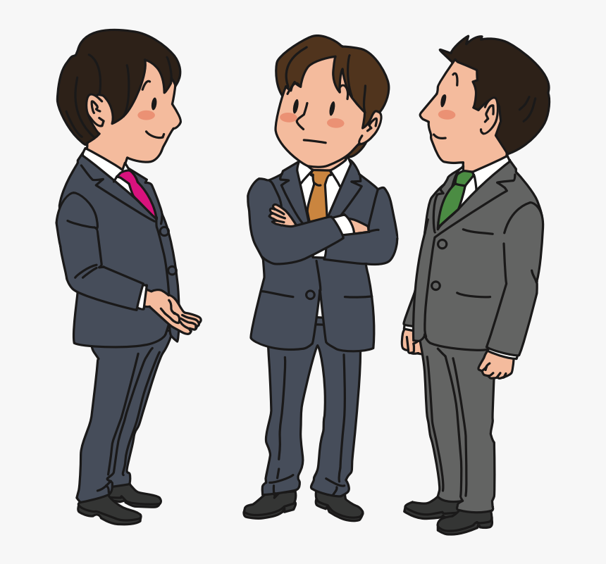Chatting Businessmen - Business Man Businessman Icon Png, Transparent Png, Free Download