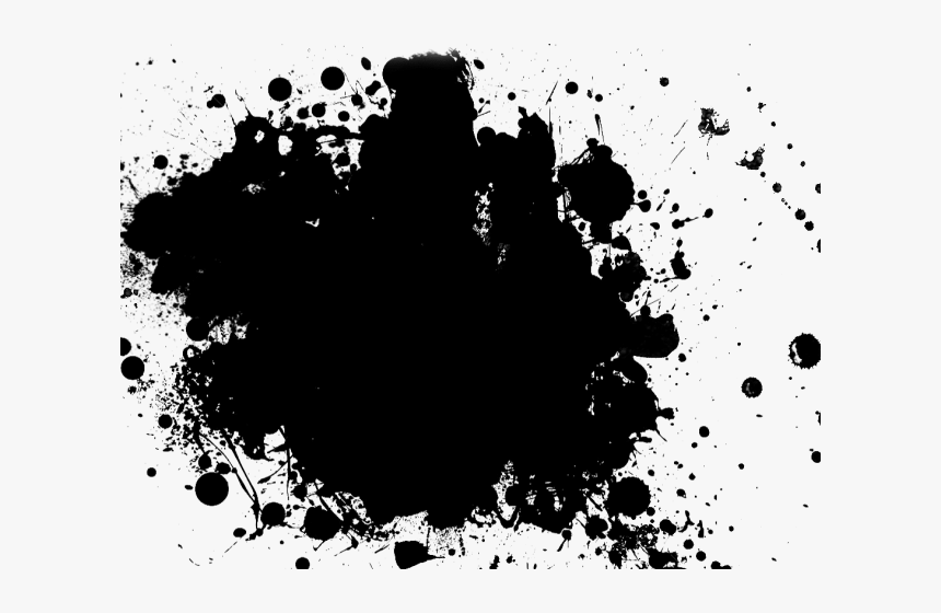 Splatter Png Transparent Images - Paint Splatter Black Png, Png Download, Free Download