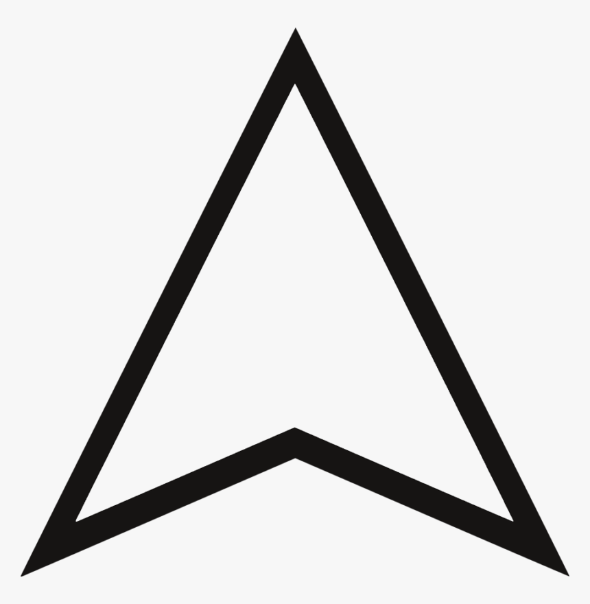 Arrow Empty Top - White Up Arrow Png, Transparent Png, Free Download