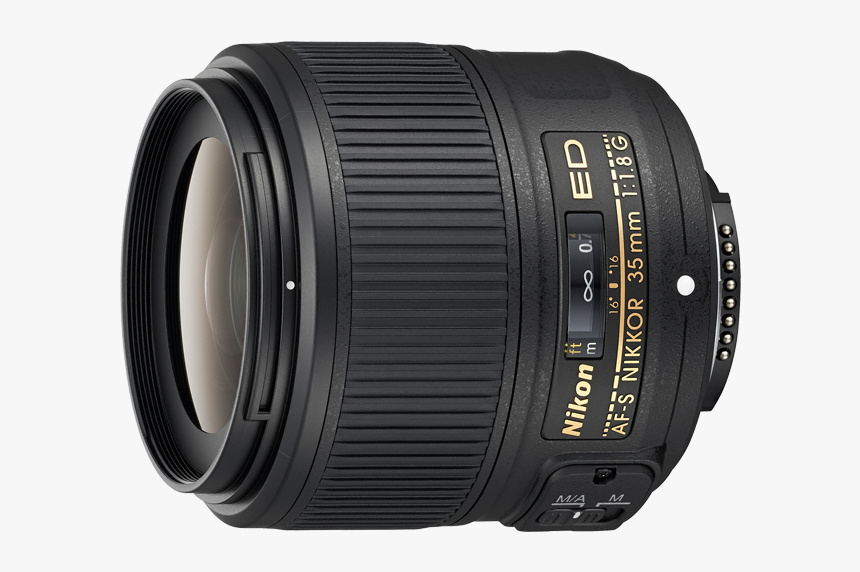 Dslr Lens Png Pluspng - Nikon Af S 35mm F1 8g, Transparent Png, Free Download