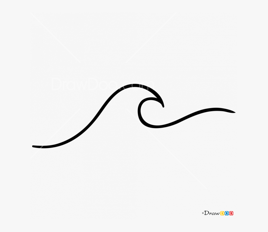 Wave Tattoo Png - Wave Png Black And White, Transparent Png, Free Download