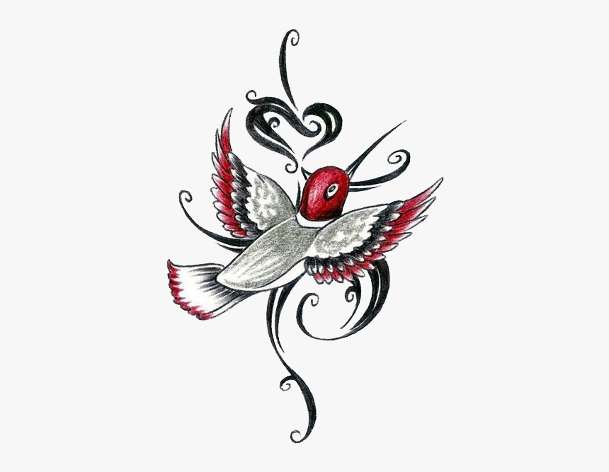 Tribal Hummingbird Tattoos, HD Png Download, Free Download