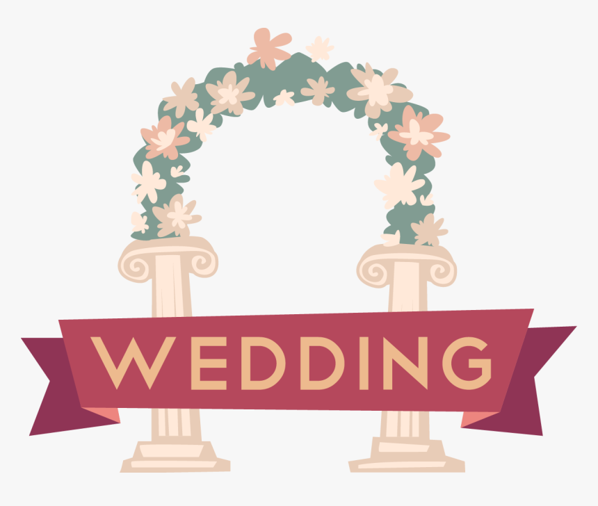 Marriage Clipart Mandap - Cartoon Wedding Arch, HD Png Download, Free Download