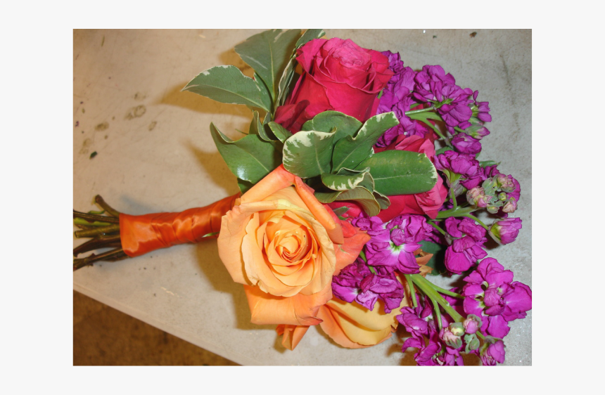 Clip Art Purple Orange Flowers - Garden Roses, HD Png Download, Free Download