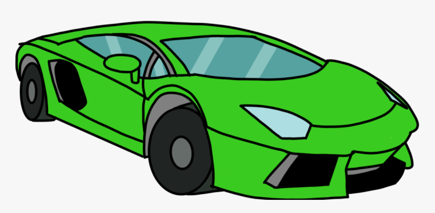 Agent Marc"s Lamborghini - Draw A Car Lamborghini Easy, HD Png Download, Free Download