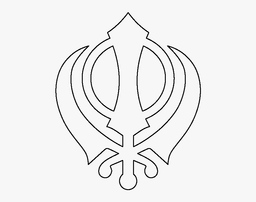 Khanda Symbol Png Free Download - Vaisakhi Children's Activities, Transparent Png, Free Download