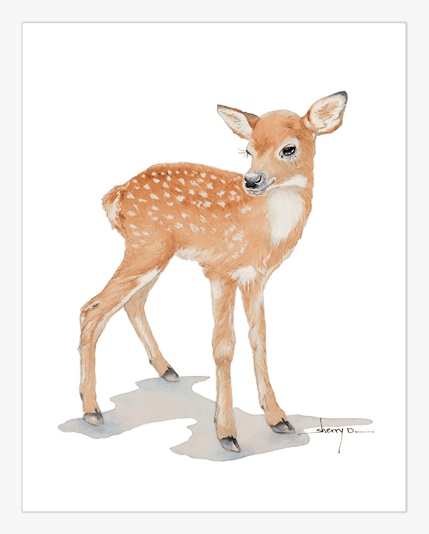 Baby Deer Wall Art"
 Class= - Deer Clipart, HD Png Download, Free Download