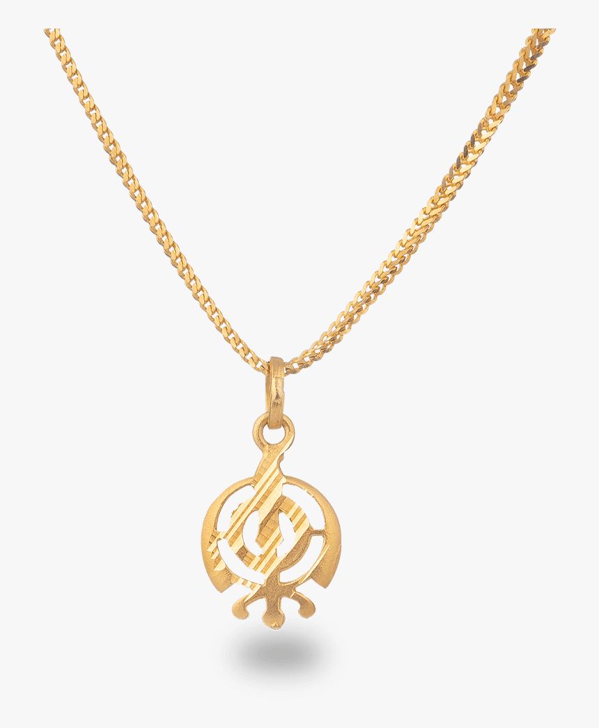 22ct Gold Khanda Sikh Religious Pendant - Sikh Khanda Gold Pendant, HD Png Download, Free Download