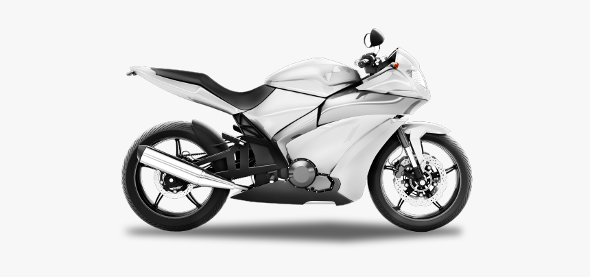 Motorbike Insurance - White Big Bike, HD Png Download, Free Download