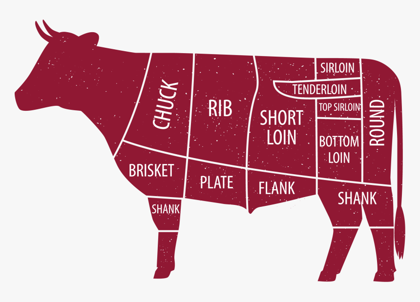 Select An Animal - Pork Cuts And Beef Cuts, HD Png Download, Free Download