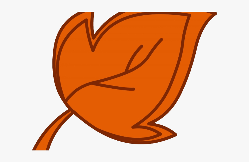 Orange Leaf Maple Clipart Cartoon Fall Leaves Transparent - Leaf Cartoon, HD Png Download, Free Download