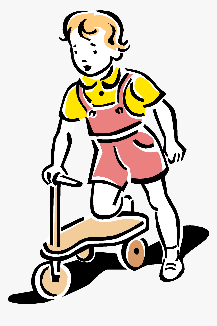 Scooter Clipart Weak Child - Made Of At Least One Cell, HD Png Download, Free Download