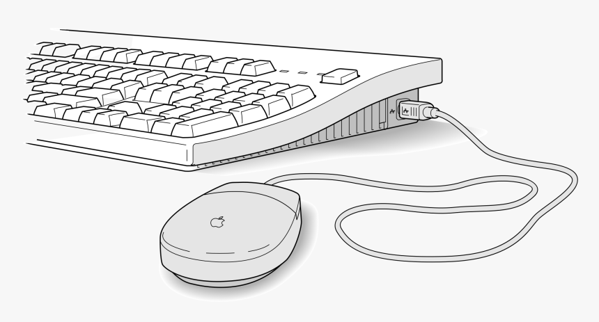 Keyboard Mouse Clip Arts - Keyboard And Mouse Clipart, HD Png Download, Free Download