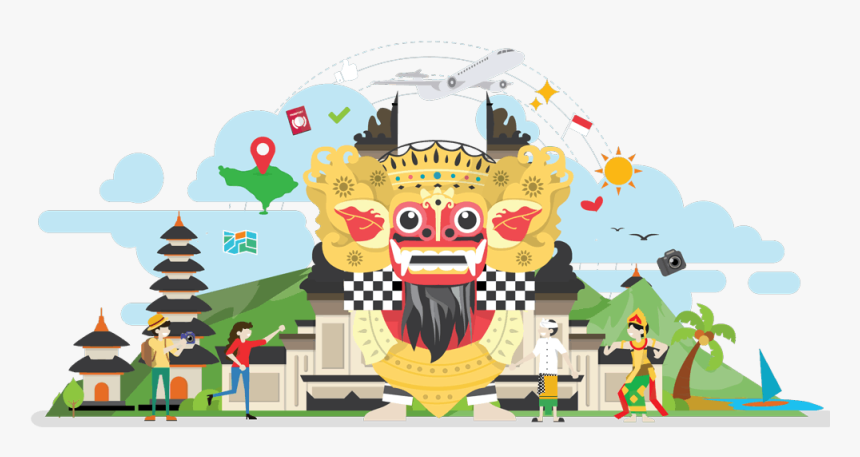 Liburanbali Header - Bali Cartoon Png, Transparent Png, Free Download