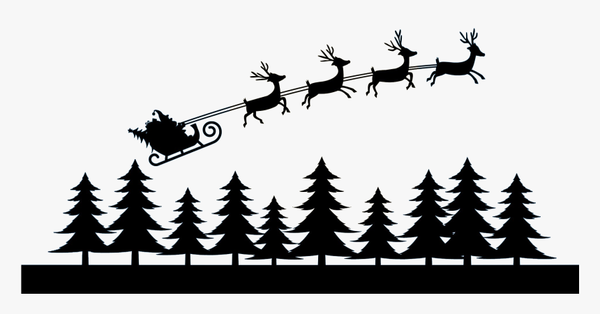 Reindeer Pull A Cart Png Download - Merry Christmas To All And To All, Transparent Png, Free Download