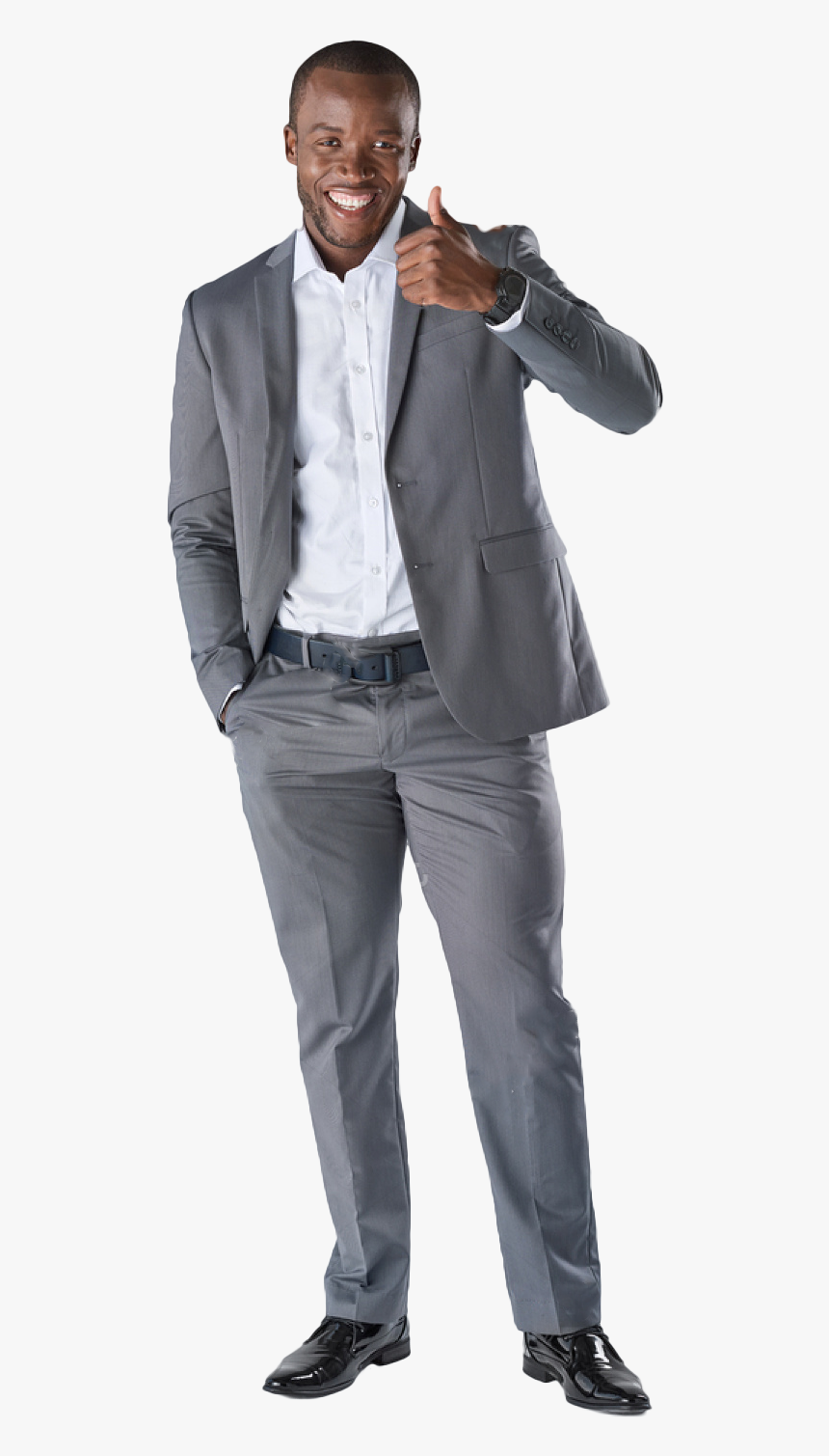 Black Businessman Giving Thumbs Up, HD Png Download, Free Download